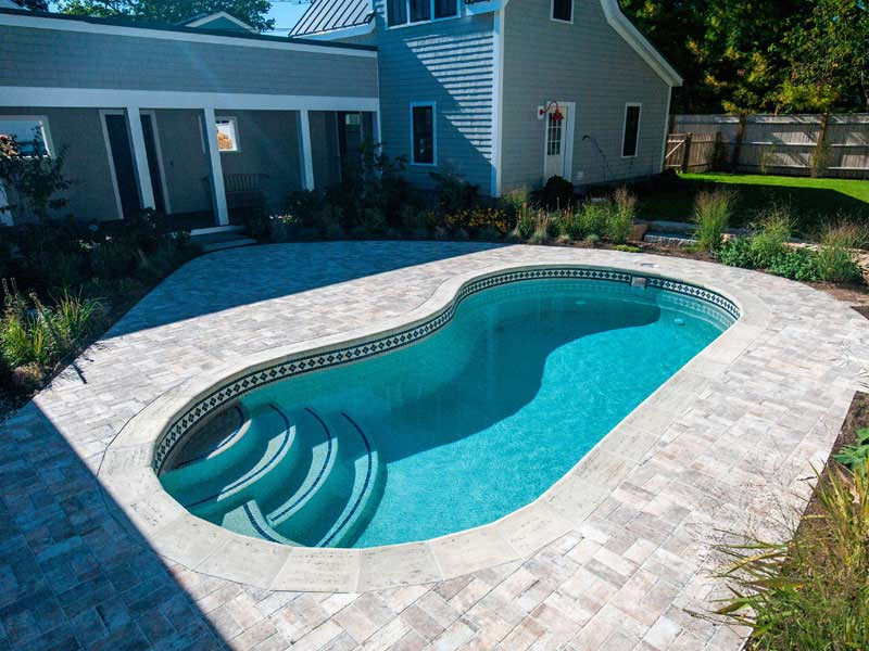 installation of fiberglass pools by Latham Pools and Imagine Pools in North Carolina