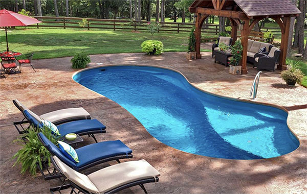 installation of fiberglass pools by Latham Pools and Imagine Pools in North Carolina